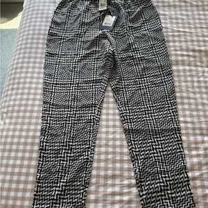 Rag & Bone Monochrome Zigzag Cropped Pants